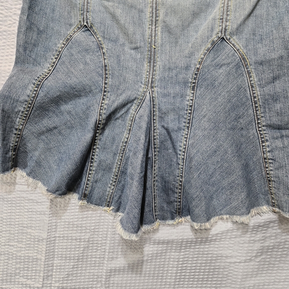 Old Navy Special Edition Blue A-Line Denim Skirt Size Large - Picture 11 of 15
